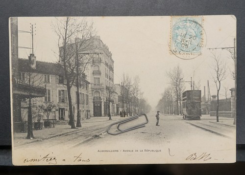 Cpa aubervilliers avenue la - aubervilliers,