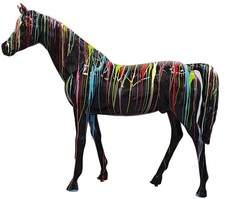 Lebensechtes Pferd Abstrakte