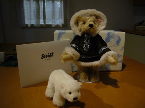 Steiff teddybär matou - steiff, eskimo