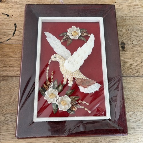Vintage wandbild muschel kunst - wandbild,