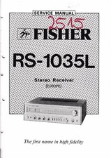Service Manual-Anleitung für Fisher RS-1035L