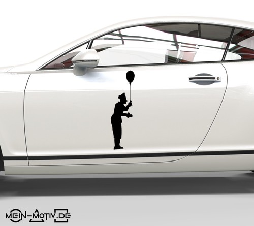 Aufkleber clown silhouette - clown,