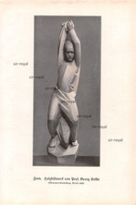 Zorn - Georg Kolbe - 1924 - Historischer Kunstdruck ~16x25cm