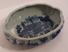 Große antike Ironstone Schale