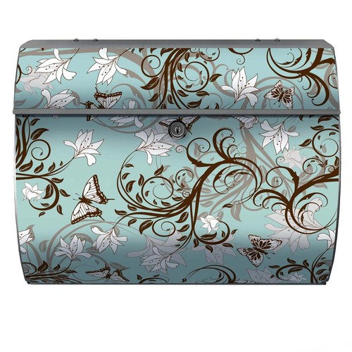Briefkasten florales muster - briefkasten,