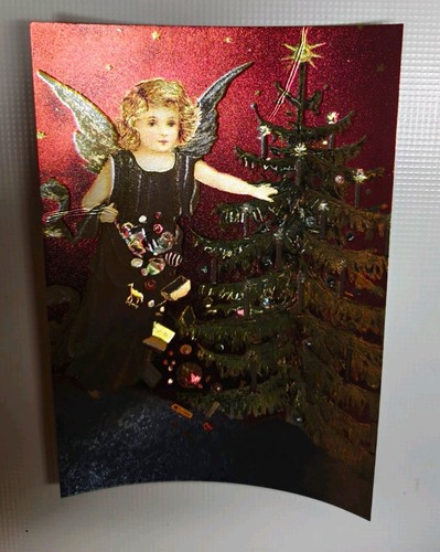 Vintage postkarte weihnachten - postkarte,