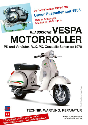 Klassische vespa motorroller - vespa, |