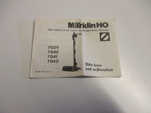 Märklin betriebsanleitung - märklin,