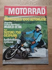 Motorrad 02/1976 Moto Guzzi 1000 Automatik - Suzuki 750 Gespann-Morbidelli GP125