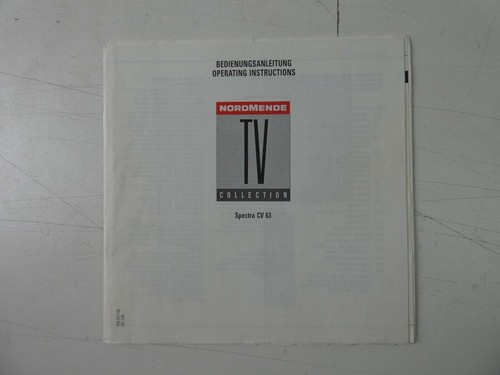 Nordmende spectra 63 - spectra, cv
