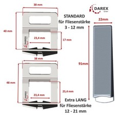 100-4000 PROFI Zuglaschen Fliesen Nivelliersystem 1-3mm Varianten