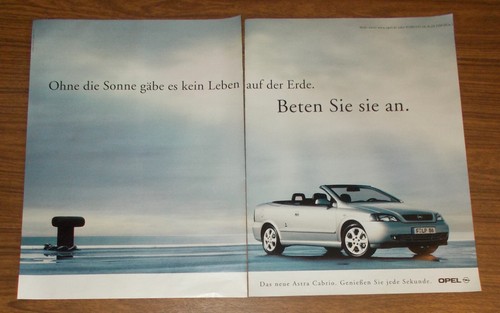 Seltene werbung opel - werbung, astra