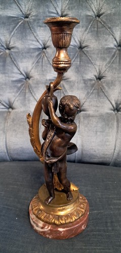 Alter kerzenleuchter bronze - kerzenleuchter,