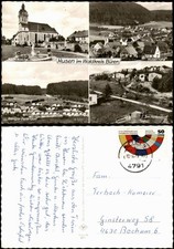 Ansichtskarte Husen-Lichtenau Westfalen Kirche Totale Europa Feriendorf 1979