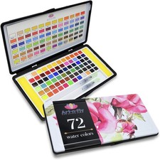 72 Farben Aquarell Farbkasten