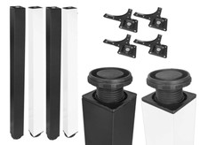 Tischbeine Vierkant aus Metall