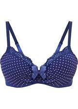 Schalen BH mit Bügel und toller Raffung Gr. 95 Cup D Mitternachtsblau Neu