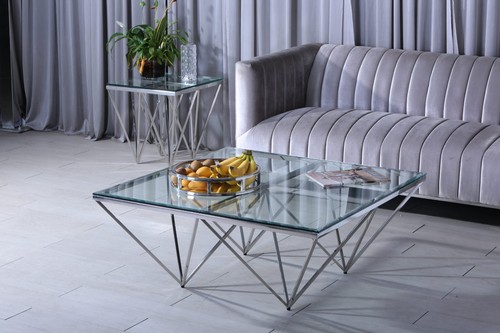 Designer couchtisch verchromt - couchtisch,