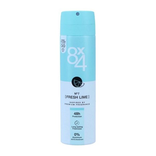 Deo spray 8x4 fresh - fresh, lime