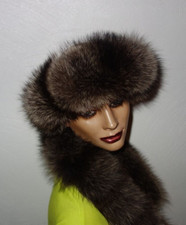 Waschbär Pelz Stirnband Echt Fell Haarband Fellkragen Pelzmütze Rea Raccoon Fur