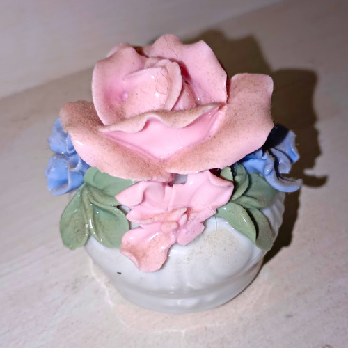 Porzellan dekofigur rose auf - porzellan,