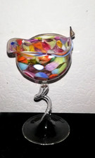 Murano Kunstglas Schale Vase mundgeblasen-buntes Dekorglas Unikat