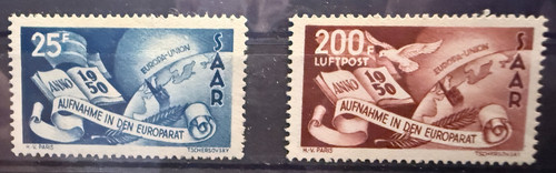 Saarland 1950 297 - saarland, 297-298