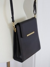 Medici schwarze Ledertasche, Schultertasche,langer Riemen,made in Germany