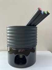 Schokolade Fondue mit Teelicht. Schokoladen Fondue Set.