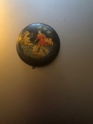 Kleine russische lackdose mit - russische,