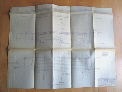 Extrem seltener bauplan 1936 - extrem,