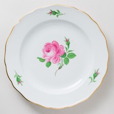 Meissen Speiseteller Rote Rose