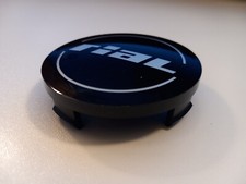 4 Stück - Rial - "F-923" - Felgendeckel / Nabendeckel - schwarz - NEU