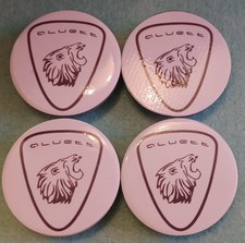 4 Nabenabdeckungen/Radkappen für Alufelgen von Aluett/Rondell/Titan weiß