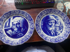 Delft Wandteller - Boch La Souviere (2 Stück) 35cm