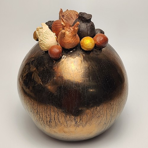 Keramik kugelskulptur raku - kugelskulptur,