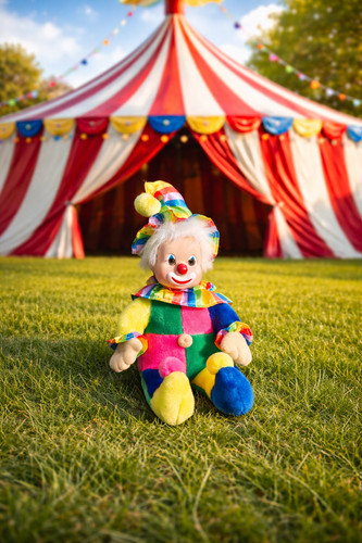 Clown puppe vintage - clown,