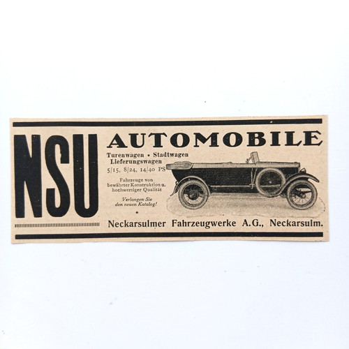 1929 nsu automobile - 1929,
