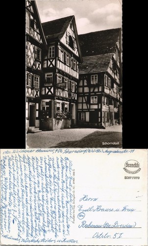 Ansichtskarte schorndorf - ansichtskarte,