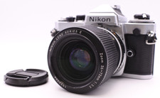 [EXC+] Nikon FE analoge Spiegelreflexkamera mit SERIES E 36-72mm f3.5 Objekti...