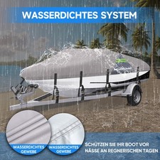 Bootspersenning Abdeckung Bootsplane UV für 17-19FT V-Rumpf Motorboot Sportboot