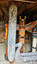 Wanddekoration Wiking Maske Handarbeit Unikat Garten-Haus Deko Totem pole Viking