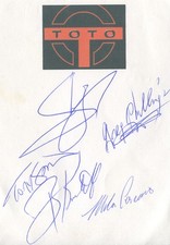 TOTO - Autogramm orig. - alle