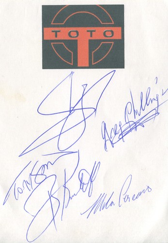 Toto autogramm orig alle - autogramm,