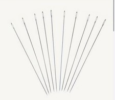 Perlennadeln aus Edelstahl Perlen auffädeln 10cm 10 Stück