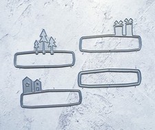 Weihnachtliche Etiketten Stanzschablonen Original Charlie & Paulchen *neuwertig*