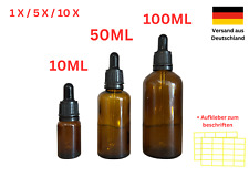 Pipettenflasche Braunglasflasche Tropfflasche + 10ml 15ml 20ml 30ml 50ml 100ml +