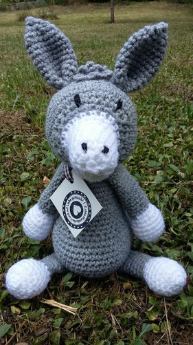 Handarbeit kuscheltier esel - kuscheltier,