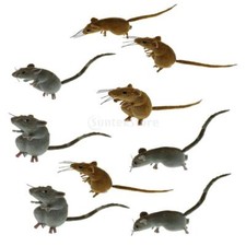 10x lebensechte Mäuse Statue