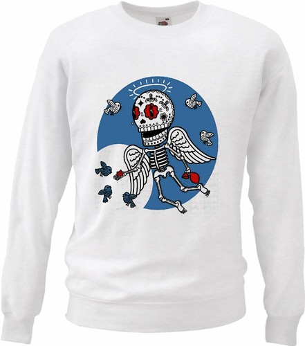 Sweatshirt skull beim fliegen - sweatshirt,